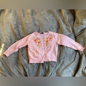 Express 3/4 Sleeve Floral Embroidered Sweater (P-2)